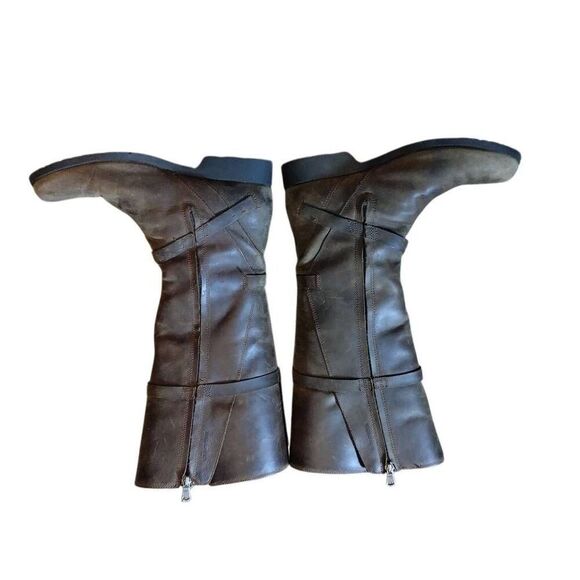 Teva De La Vina Boots Women's Size 9 Brown Waterproof Leather Buckle Tall Riding - Picture 10 of 16